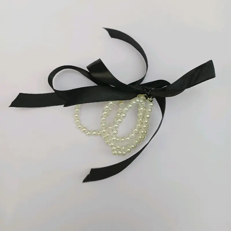 Quai giày vòng ngọc thắt nơ ruy băng đủ màu thay thế các loại dây giày gót chân Shoes Nữ Cao Su Có Quai 4