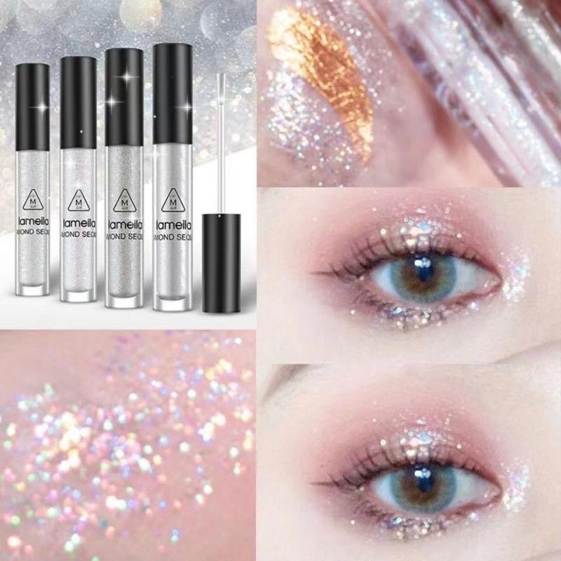  Nhũ mắt gel nhũ kim tuyến lấp lánh Diamond Lameila trang điểm mắt Cosmetic Mỹ Phẩm Nữ Phấn Mắt Women 