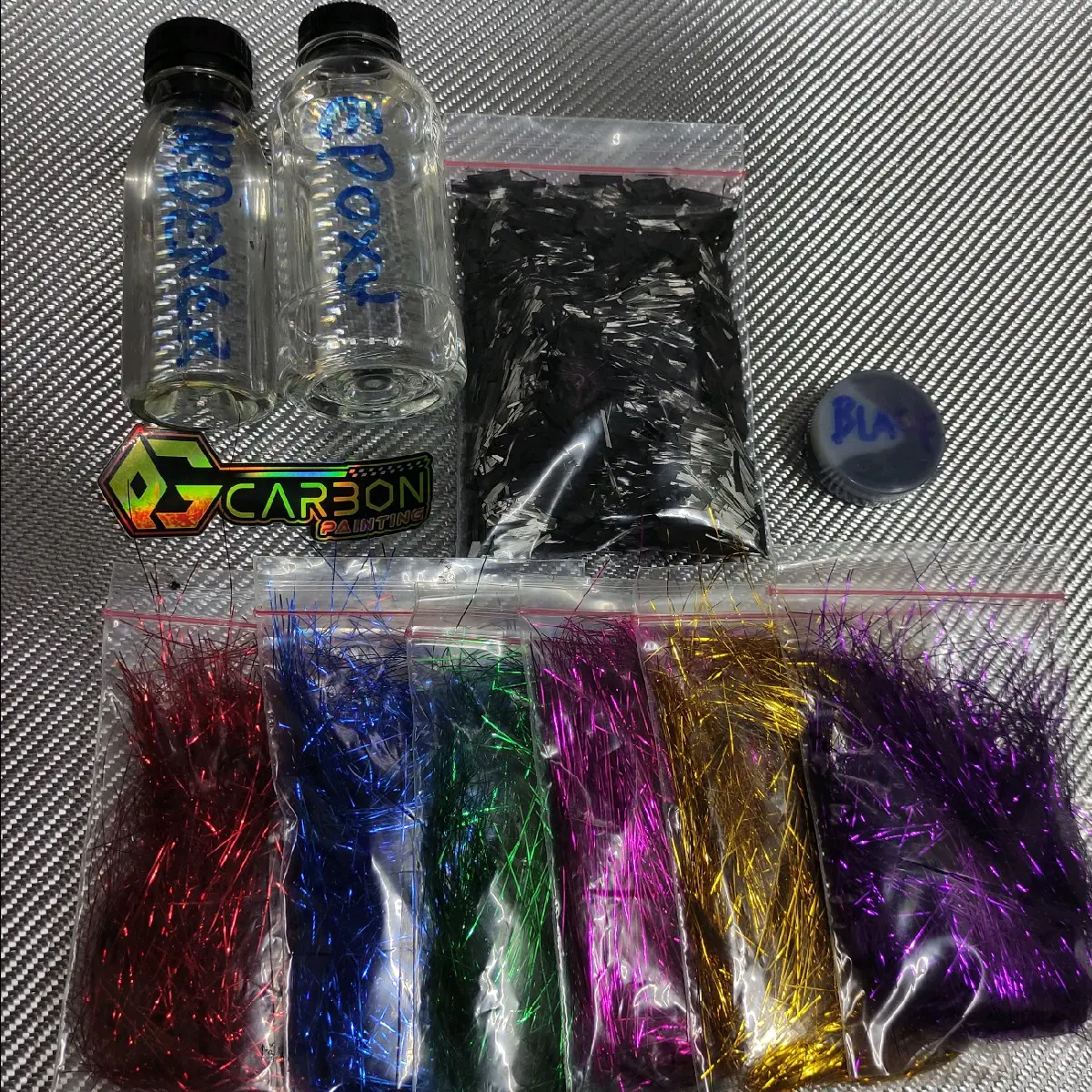 paket mini carbon forged venom atau carbon forged warna / paket belajar carbon forged / bahan bahan untuk carbon forged