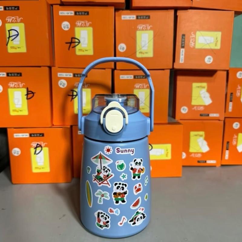 Bình Giữ Nhiệt FASHION 800ml  Có Kèm Ống Hút , Sticker 4
