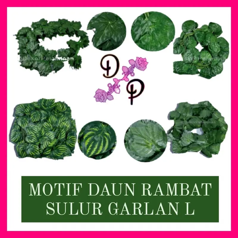 DAUN RAMBAT SULUR ARTIFICIAL GARLAN Besar (240cm) / Kecil (220cm) - JUNTAI RAMBAT HIASAN DEKORASII 3