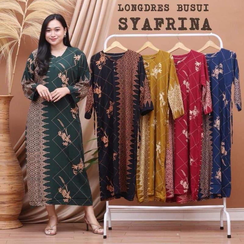 daster murah 100ribu dapat 3pcs longdress wanita cantik new motif Bunga Bunga Musim panas Musim dingin Busui Kancing citra Tidur Bumil Rayon 8