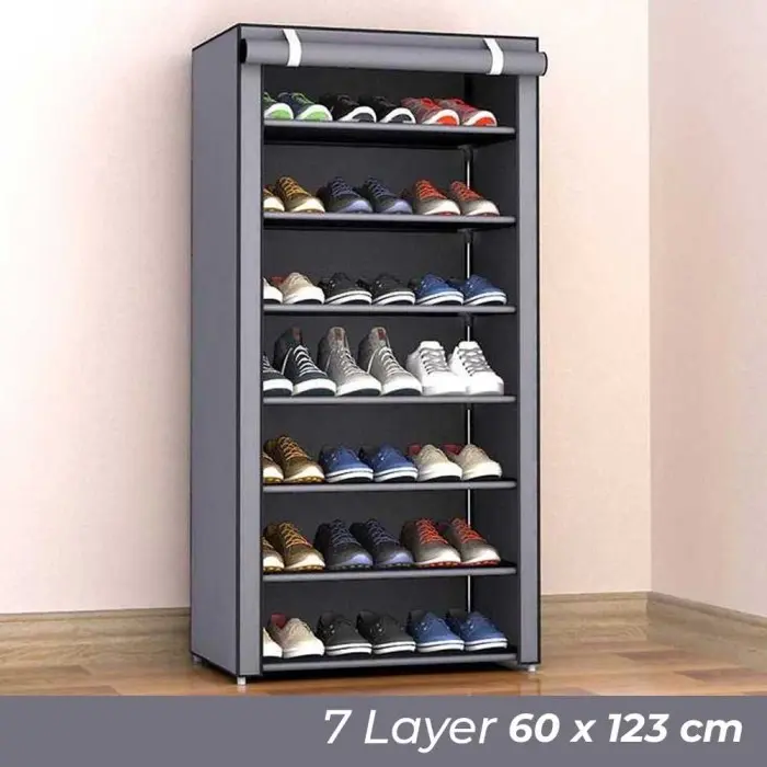 BKZ Rak Sepatu Sandal Multilayer Shoe Rack Cloth Storage