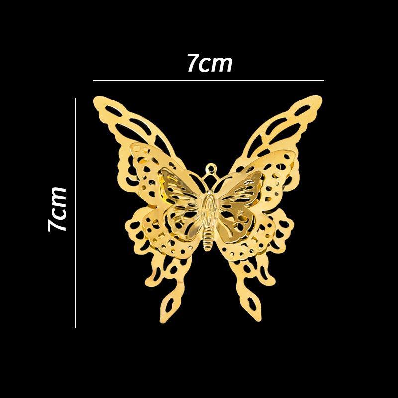 1 phiến họa tiết bướm lớn 70*70mm nguyên liệu làm trâm trang sức hoa thành cosplay cổ trang NL0309 7