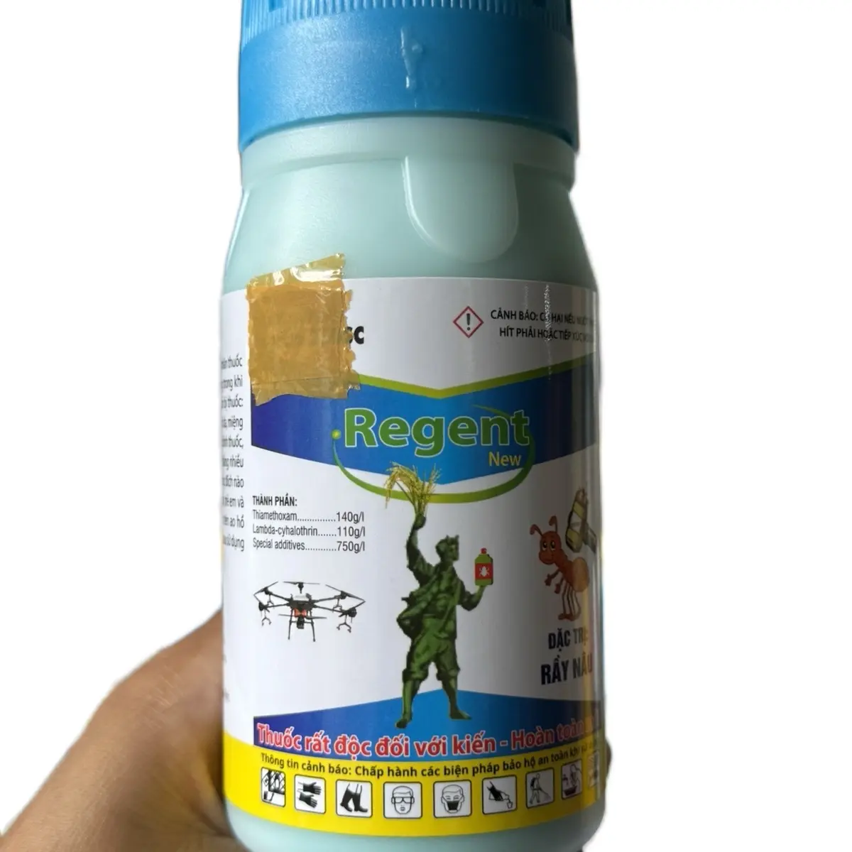 Regent New dưỡng mát cây xanh lá không nóng bông nóng trái chai 240ml