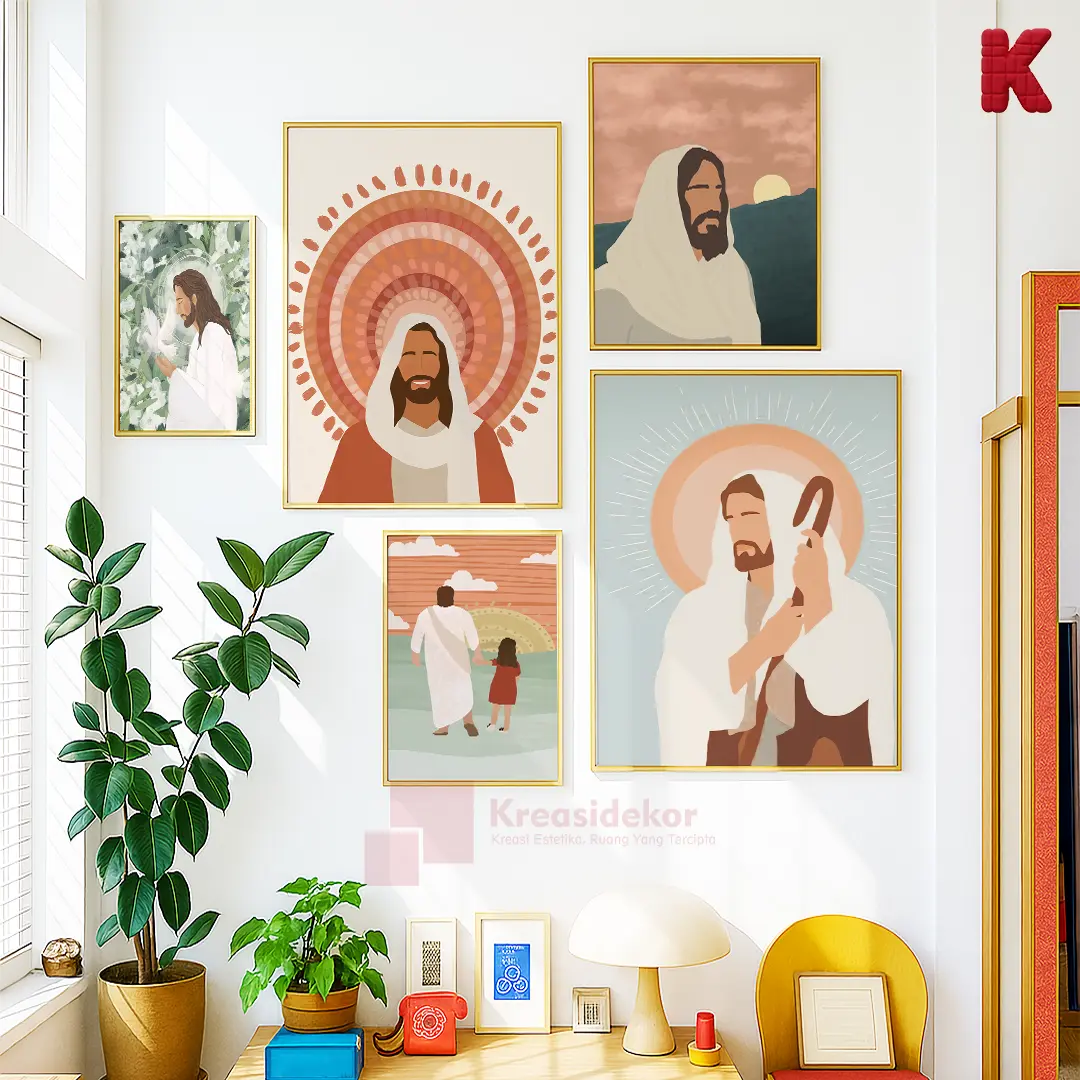 Kreasidekor Bingkai Frame Walnut Religi Kristen Modern & Estetik ...