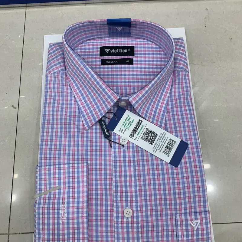 [SIZE 42] Áo Sơ Mi Nam Dài Tay Viettien Form Regular 2