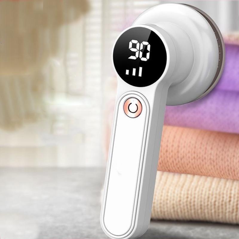 Product Introduction of Portable Rechargeable Lint Remover, Electric Wool Ball Trimmer with Digital Display, Household Appliances for Sweater Pilling and Furniture 3