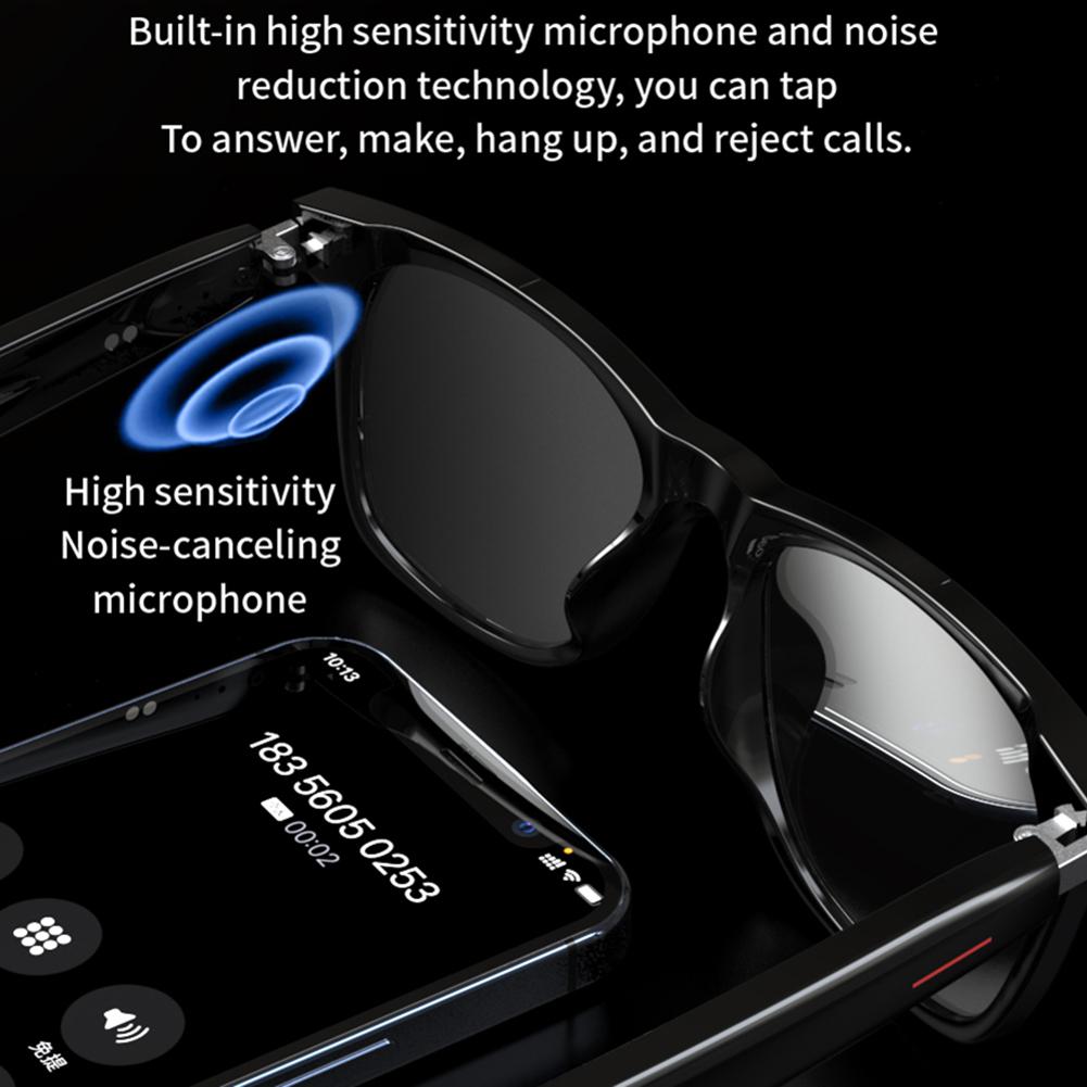 Camera Glasses Remote Shooting Outdoor Sport Glasses with Camera Open Ear Sound Mic & Speakers Wearable Eyeglass for Men & Woman - Image 4