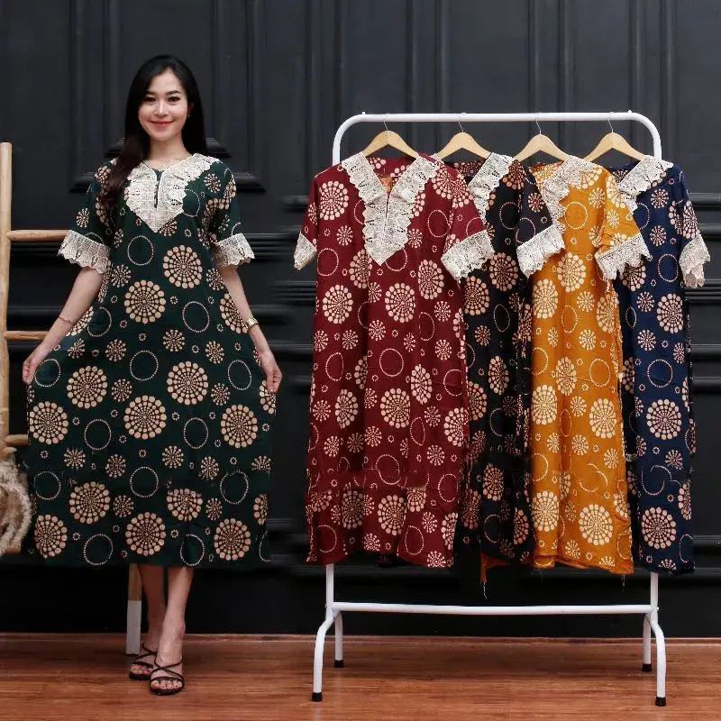 DASTER ARAB JUMBO MOTIF TERBARU TEBAL BUSUI KEKINIAN Dress Wanita Bumil Rayon 1