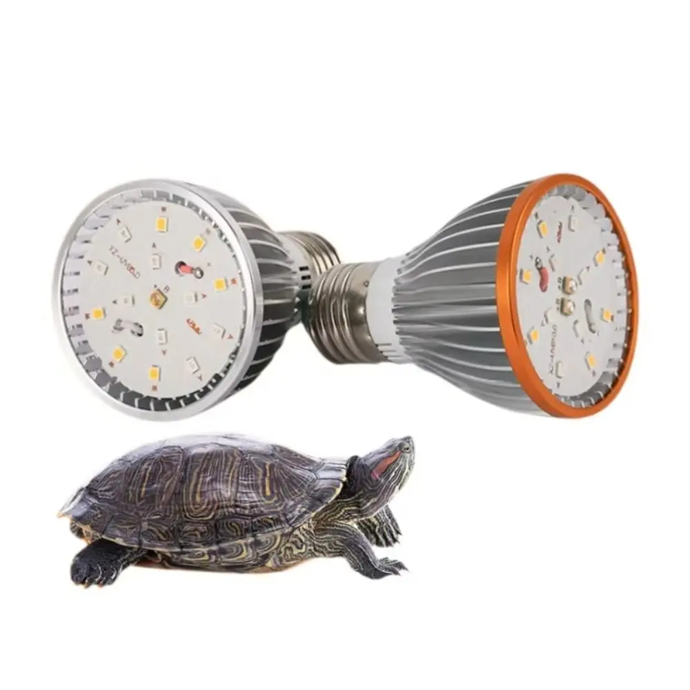 Promoting Growth LED Reptile Light Bulb Full Spectrum 5.0/10.0 UVA UVB Terrarium Lamp Lighting E27 Small Pet Heating Bulb for Turtle Lizard Snake