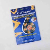 Gambar Poster Kesehatan Ukuran 51.5 cm x 35 cm : Poster Cara Cuci Tangan 6 Langkah versi Kemenkes. dari Sahabat Sejasa Kab. Sleman 2 Tokopedia