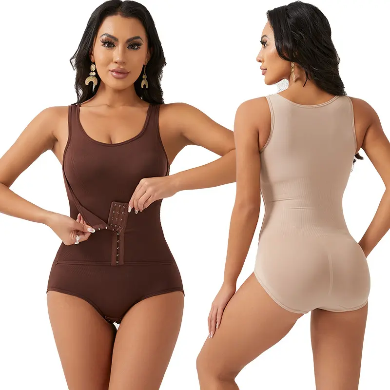 Bodysuit Shapewear Double Breasted Tummy Control Body Shaper Postpartum Slimming Woman Waist Trainer Flat Belly Comfort Corset