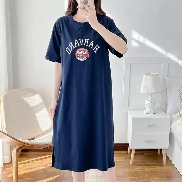 (45-75kg) váy bầu dáng suông in hình Bigsize hàng QC siêu đẹp 1
