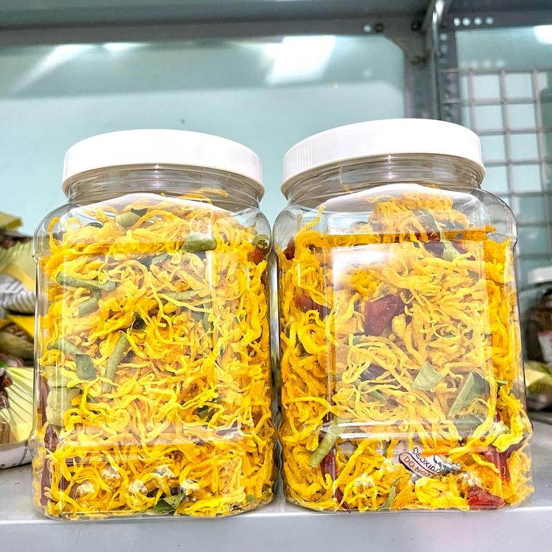 Combo 2 hủ khô gà lá chanh (1kg cả hủ) khô gà ngon