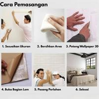 Gambar Paket 10 lembar Donmi Wallpaper 3D Batik Timbul 70x70cm Dinding Dekorasi Rumah Minimalis - Putih dari Donmi store Kab. Tangerang 4 Tokopedia