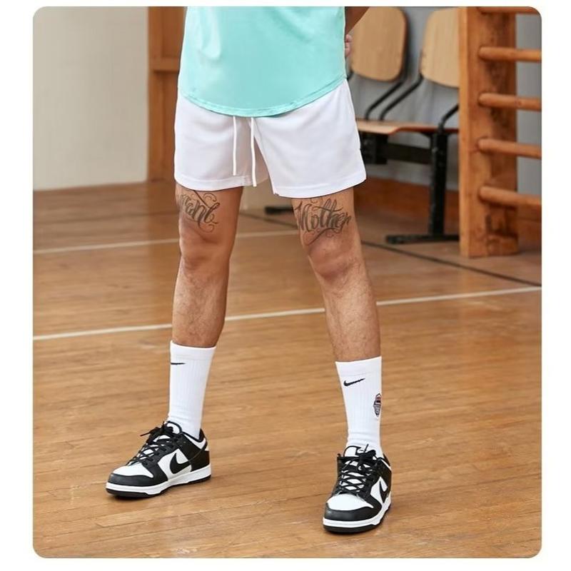 Product Introduction of Quick-Drying Basketball Pants, Sports Shorts, Cropped Pants, Men's And Women's Breathable, Ultra-Lightweight, Oversized, Black And White Running Training Half Pants 6