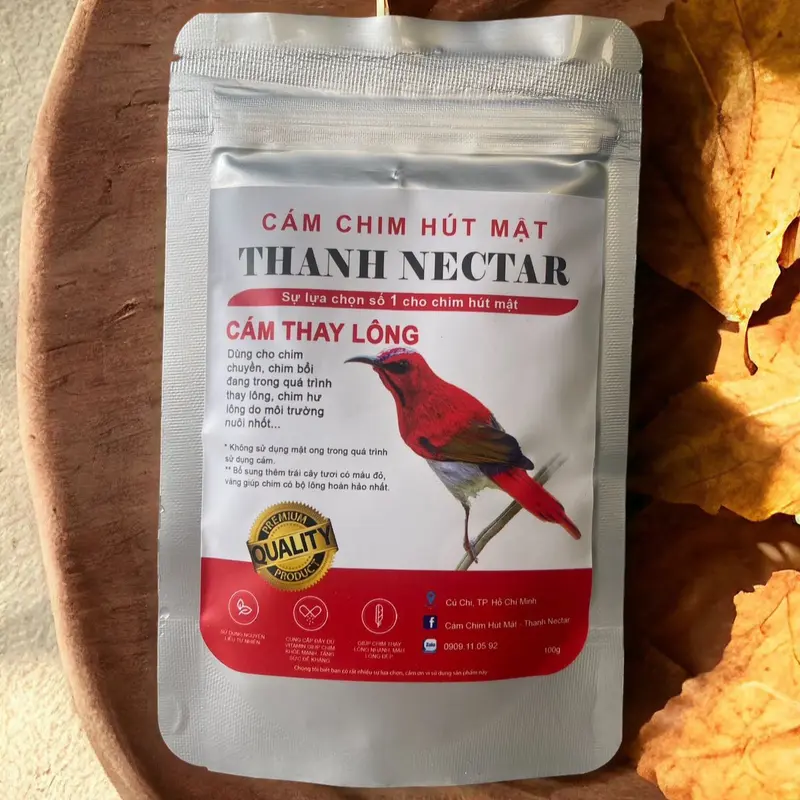 Combo 2 cám thay lông Thanh Nectar + 1 feather hỗ trợ thay lông dạng nước cho chim hút mật 3