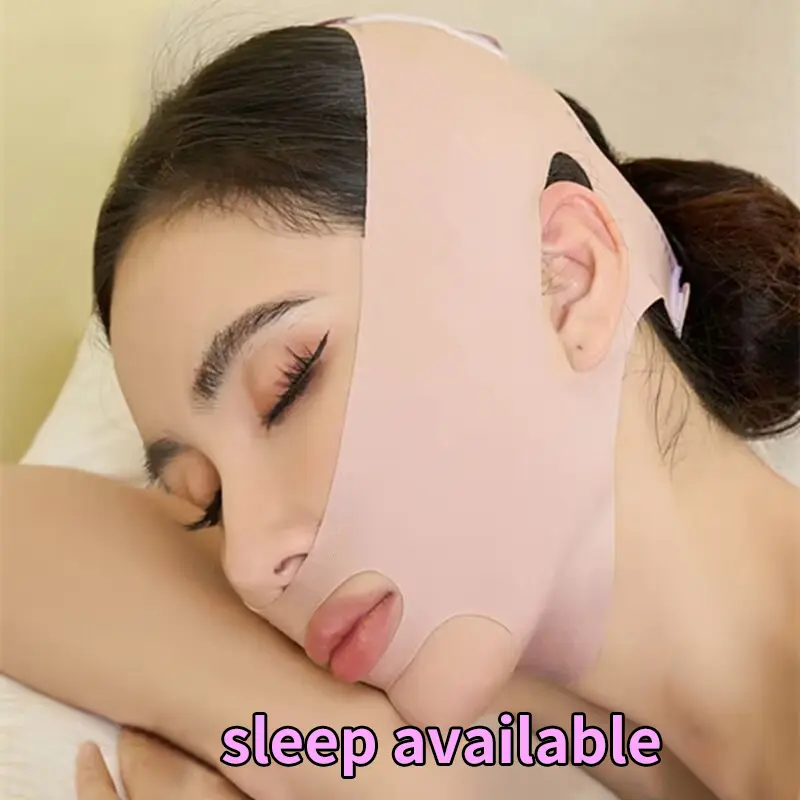 Mặt Nạ Mỏng, Thoáng Khí, Dây Đeo Mặt Chữ V, Nâng Ngực Má, Giảm Cằm Đôi, Định Hình Chữ V, Chống Nhăn, Để Sử Dụng Trên Khuôn Mặt, [mqs] Làm Đẹp Da Skincare Women