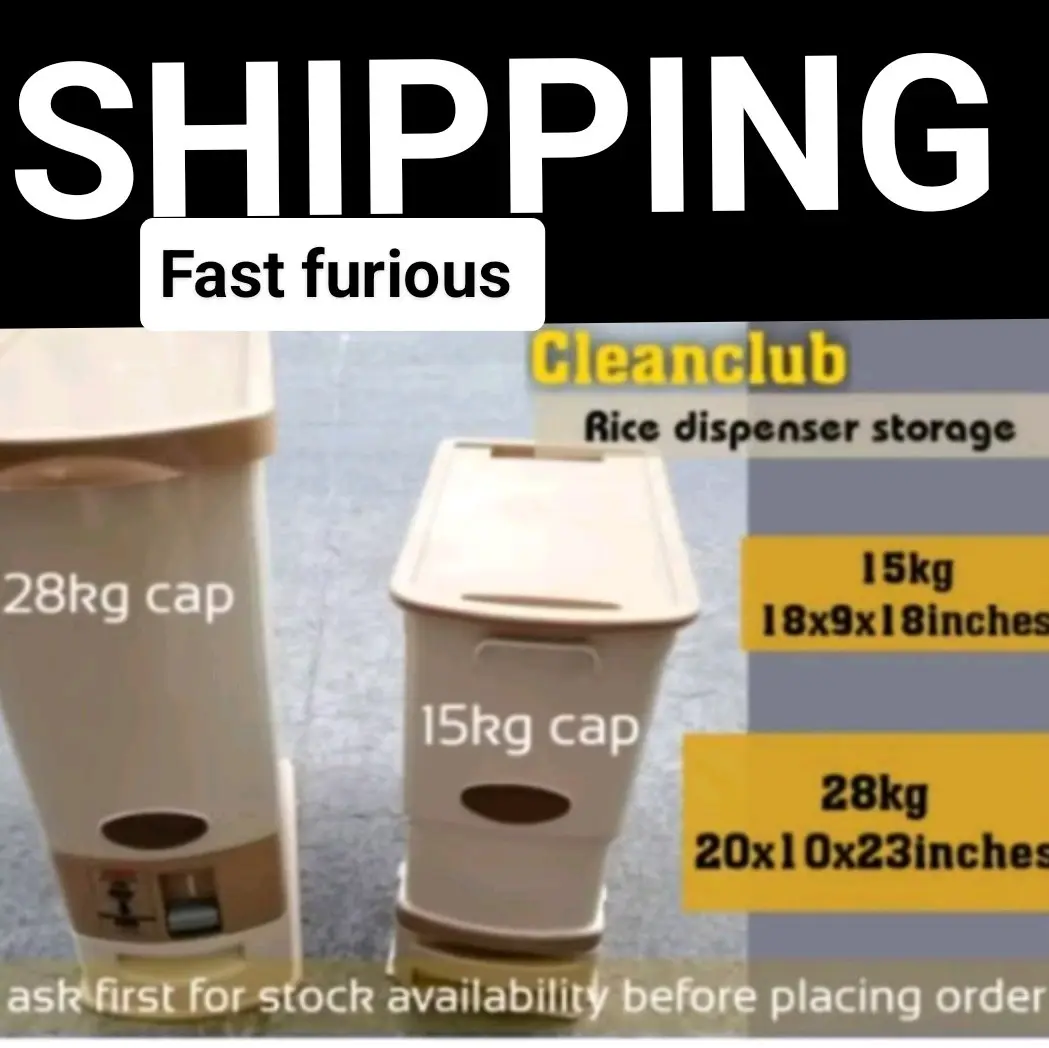 clean club Rice dispenser 28kg capacity Containers - TikTok Shop ...