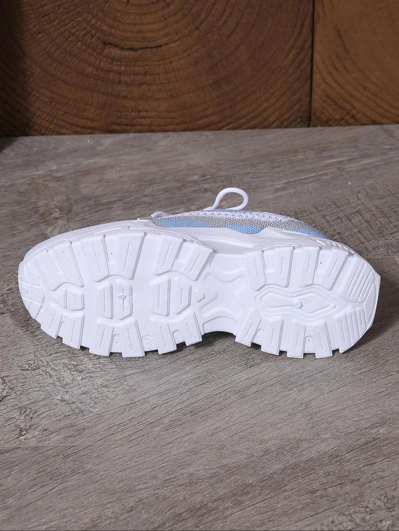 Product Introduction of Women's Fashionable Lace Up Low Top Sneakers, Casual Comfortable Breathable Sports Running Shoes, All-match Basic Shoes for Daily Wear 7
