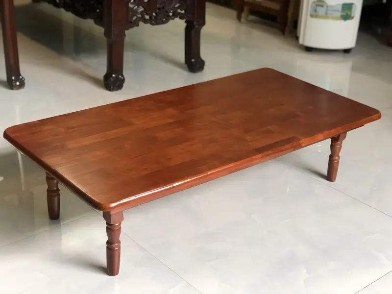 Bàn trà kiểu Nhật gỗ tự nhiên VIMOS ,xếp gọn dễ dàng, size 60 x 120 x cao 30cm 0
