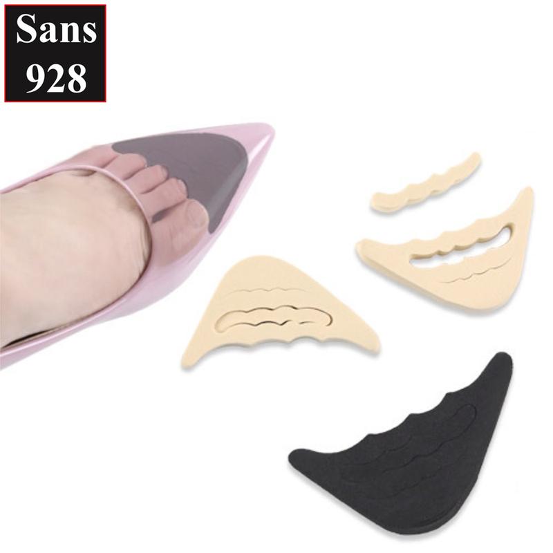Miếng lót mũi giày cao gót Sans928 đệm lot giầy độn su non chống rộng trơn trượt nứt da đau giảm size êm chân 7