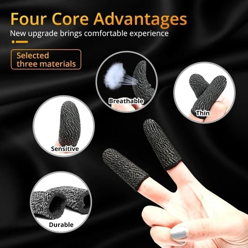 Product Introduction of ถุงมือปลายนิ้วสำหรับเล่นเกมมือถือ กันเหงื่อ กันลื่น หน้าจอสัมผัส ปลอกนิ้ว ระบายอากาศ ฝาครอบปลายนิ้วสำหรับเล่นเกม เหมาะสำหรับนักเล่นเกม มีให้เลือก 20/40 ชิ้น 5