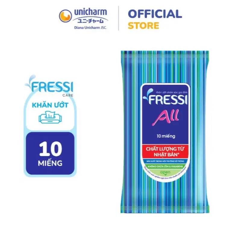Khăn ướt Fressi Care gói nhỏ 10 miếng 0