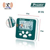 Gambar PROSKIT NT-316 Mini Digital TemperatureHumidity Meter Original Dudukan Klip Meja Suhu dari future store Kota Tangerang 2 Tokopedia