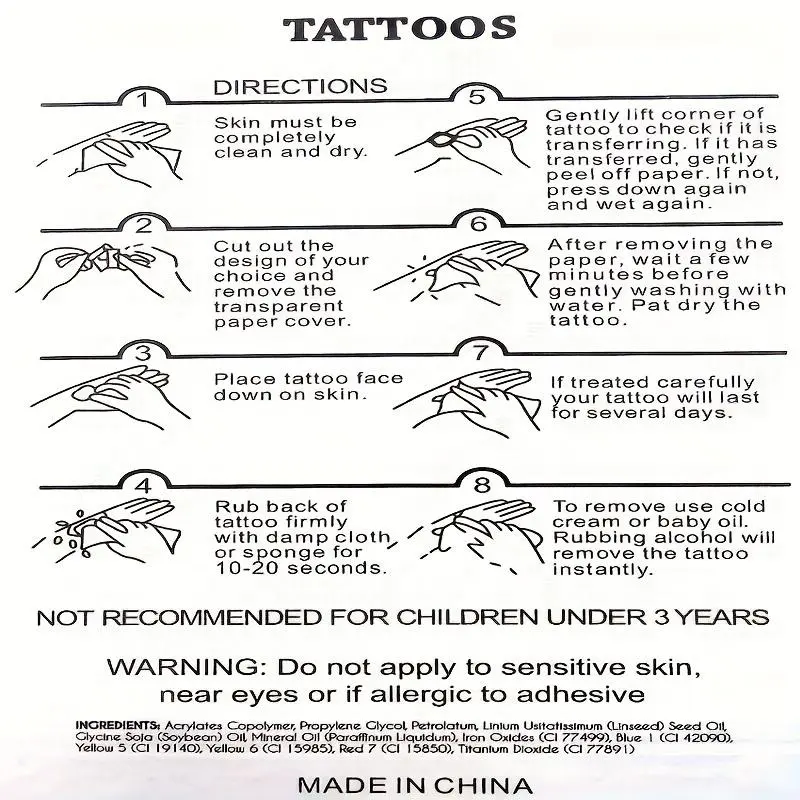 Rose & Clock Pattern Temporary Tattoo Sticker, 1 Count Waterproof Fake Tattoo Decals for Arms, Neck, Ankle, Legs, Body Art Stickers for Women & Men, Body Art Decoration 4