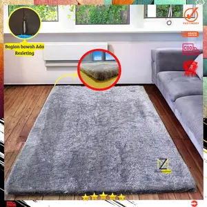 Karpet bulu rasfur alas duduk ukuran 160x100 cm