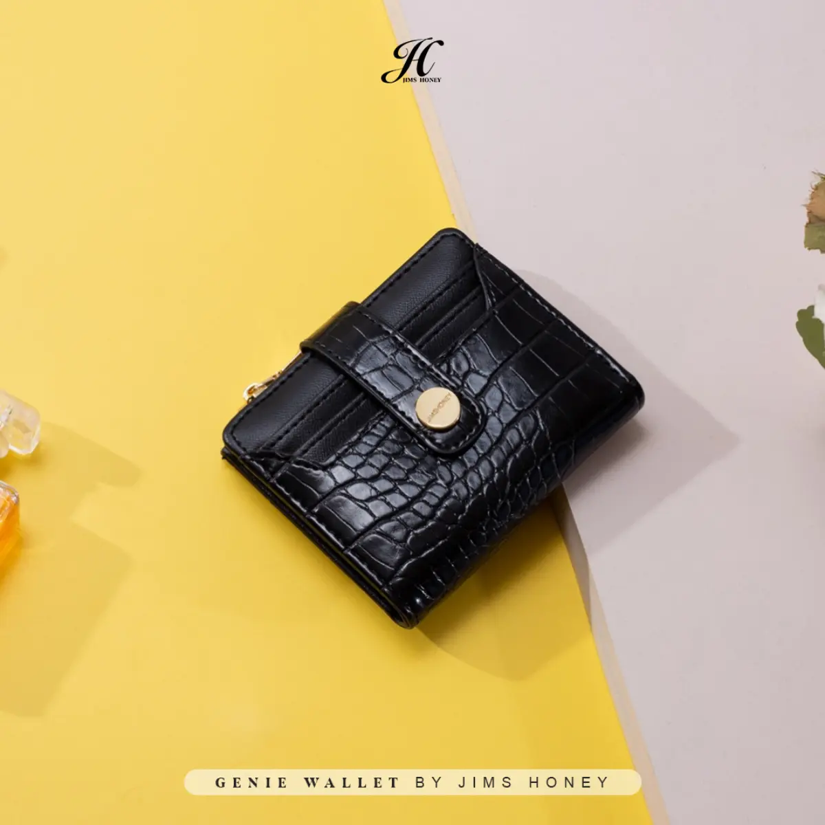 Jims Honey - Genie Wallet Dompet Wanita Kecil Kartu Kulit Uang cantik