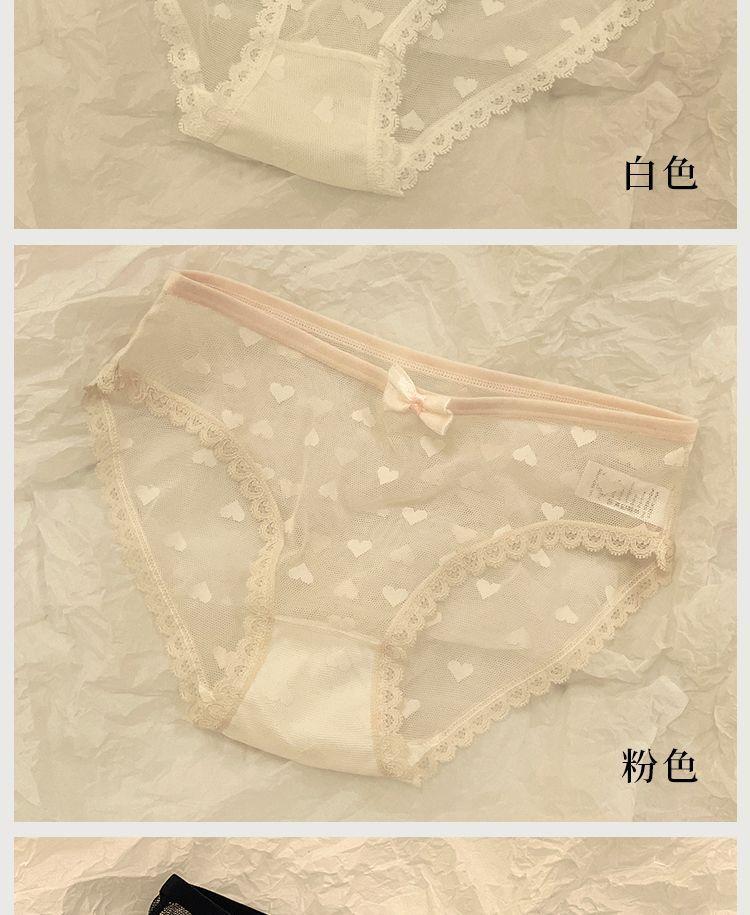 Product Introduction of Đồ Lót Ren, Dành Cho Nữ, Chất Liệu Cotton, Kháng Khuẩn, Thích Hợp Cho Học Sinh, Gợi Cảm Và Cá Nhân Hóa, Thiết Kế Quyến Rũ, cạp vừa, Quần Lót Không Đường May An Toàn, Bộ Sưu Tập 2364 Người 14