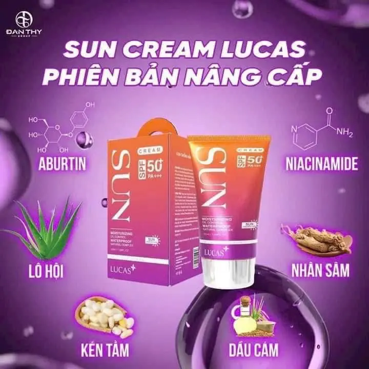 Kem chống nắng sinh học Đan Thy( mới) SPF 50 Tất cả các loại da Kem dưỡng da Kem dưỡng da Skincare 5