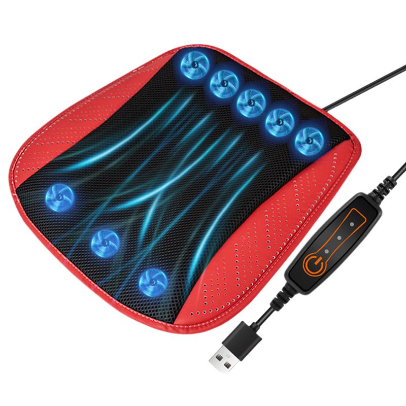 Product Introduction of Universal Car Seat Summer Cool Air Seat Cushion With USB Fan Fast Blowing Ventilation Seat Cooling Refrigerated Car Seat 11