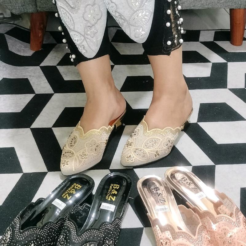 sandal hells pesta wanita kondangan BP-02#sandal hak (3cm) size 37s/d42#COD murah berkualitas Sendal Karet Shoes  High Heels 5