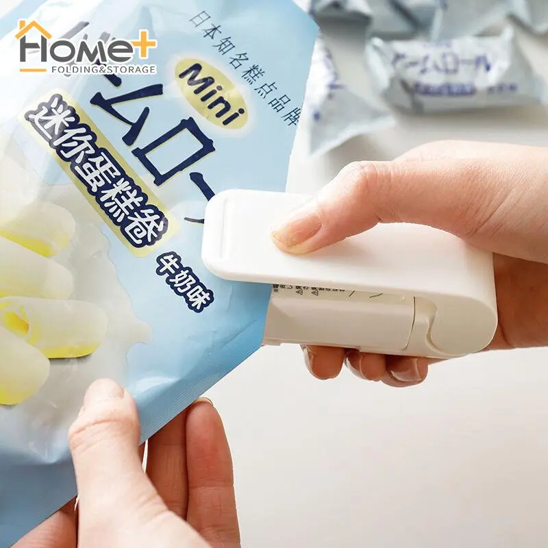 HOME+ Mini Portable Sealing Machine / Household Electric Heat Sealing Machine / Bag Sealing Machine For Vacuum Bags, Snack Bags And Dried Fruit Bags