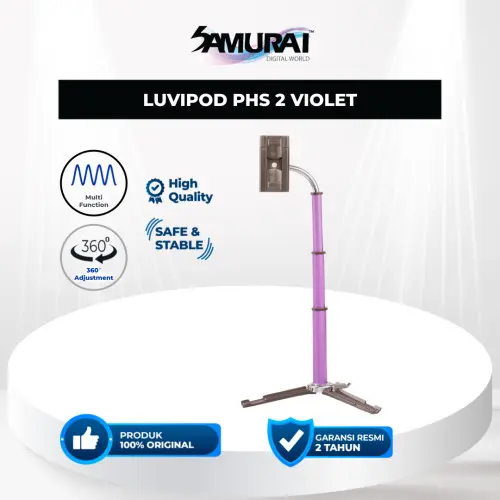 Tripod Kamera - Tripod HP Samurai Luvipod Ori PHS 2 Violet