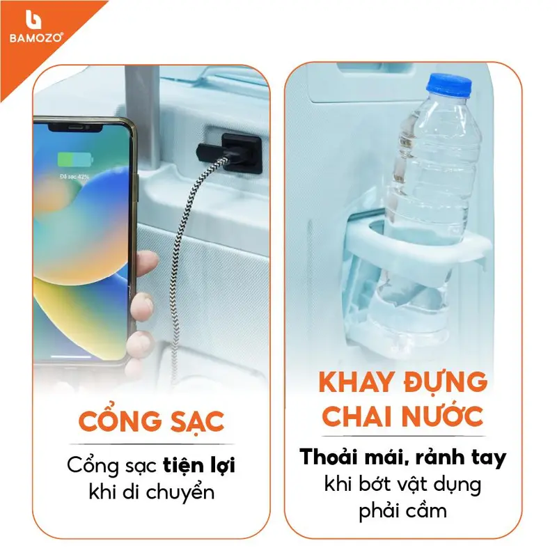 [CHÁY HÀNG 6/6] Combo Vali Bamozo 8812 Cao Cấp + Cốp Mỹ Phẩm Size 20/24 Nhựa ABS PC Bền đẹp 3