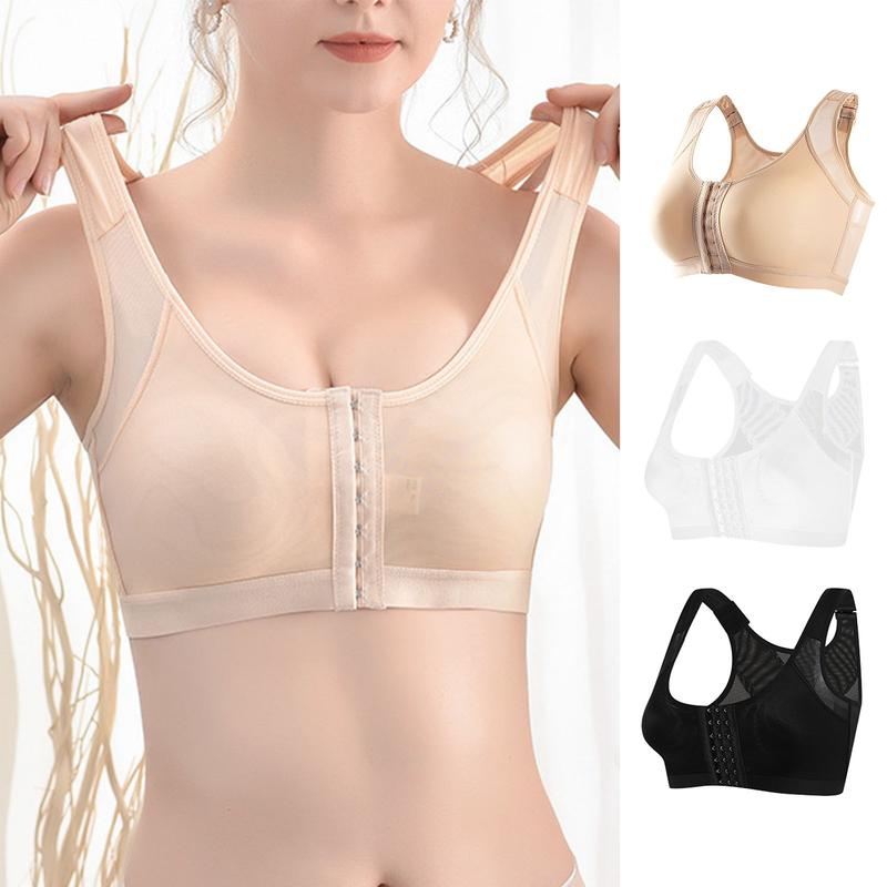 Áo Ngực Đẩy Lên Cho Nữ, Hỗ Trợ Ngực Không Dây, Đóng Phía Trước, Co Giãn, Thoáng Khí, Mềm Mại, Chống Rách, Thể Thao, Yoga, Chạy Bộ, Đồ Lót Nữ 0