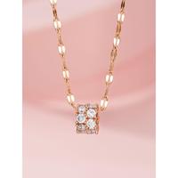 Gambar Dilapisi emas 18 karat Kalung dengan pinggang kecil, baja titanium, tidak kehilangan warna XL-10-190 Emas Perhiasan - warna merah muda dari GardenofDreamsS6 Kota Administrasi Jakarta Barat 4 Tokopedia