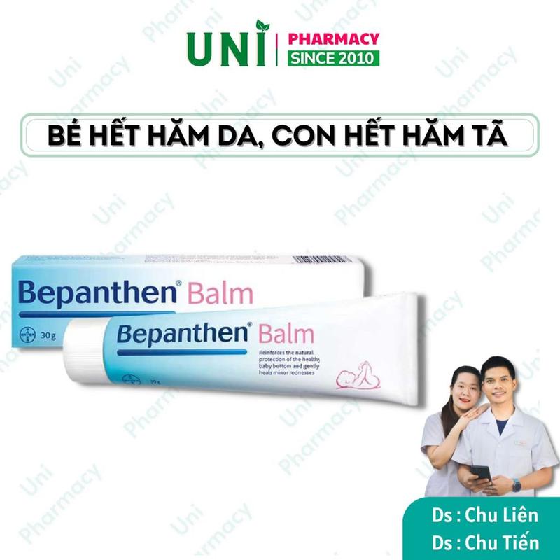 Kem Chống Hăm Bepanthen Balm Dạng Kem Mỡ - Hàng Chính Hãng Mẫu Mới 2024 Tuýp 30G