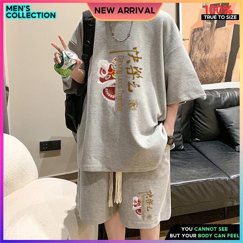  Bộ QuầN ÁO Nam Phom RộNg áO PhôNg Boy Phố áO Thun Form RộNg Nam Menswear Bộ áO QuầN Nam áO Thun ôM Body áO PhôNg đEn Bộ Đồ BáNh Quế Phong CáCh Trung QuốC ThờI Trang Trung QuốC DàNh Cho Nam GiớI Dễ PhốI Đồ Thể Thao QuầN ĐùI Ng ếch xanh đen + đen 