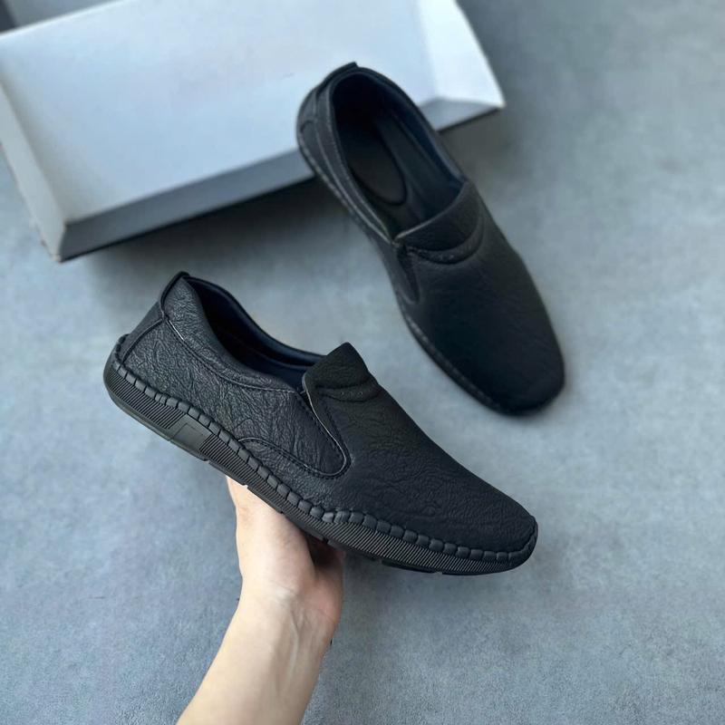 Giày chống nhăn - Khâu dấu chỉ Giày lười nam Giày mọi nam cao cấp phong cách đơn giản sang trọng Khâu Chỉ Toàn Bộ Đế Mềm Dẻo Êm Shoes