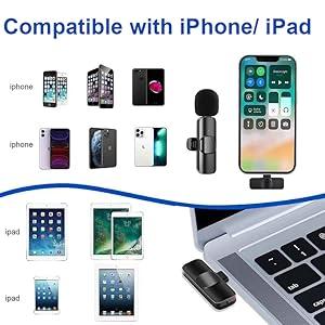 Product Introduction of Kinizuxi Wireless Microphone for iPhone iPad,[Lightning] Wireless Lavalier Microphone for Video Recording, Clip On Lapel Mic for YouTube/Live Streaming/Interview/Vlog/Presentation/Facebook/Live 25