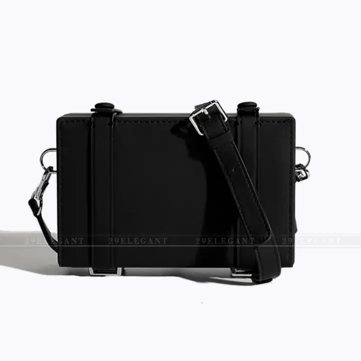 Túi Đeo Chéo Da PU Dáng Vuông Thời Trang Cao Cấp, Hàng Xuất Chất Lượng, Túi Đeo Vai Da PU Phong Cách Hàn Quốc Bag 3