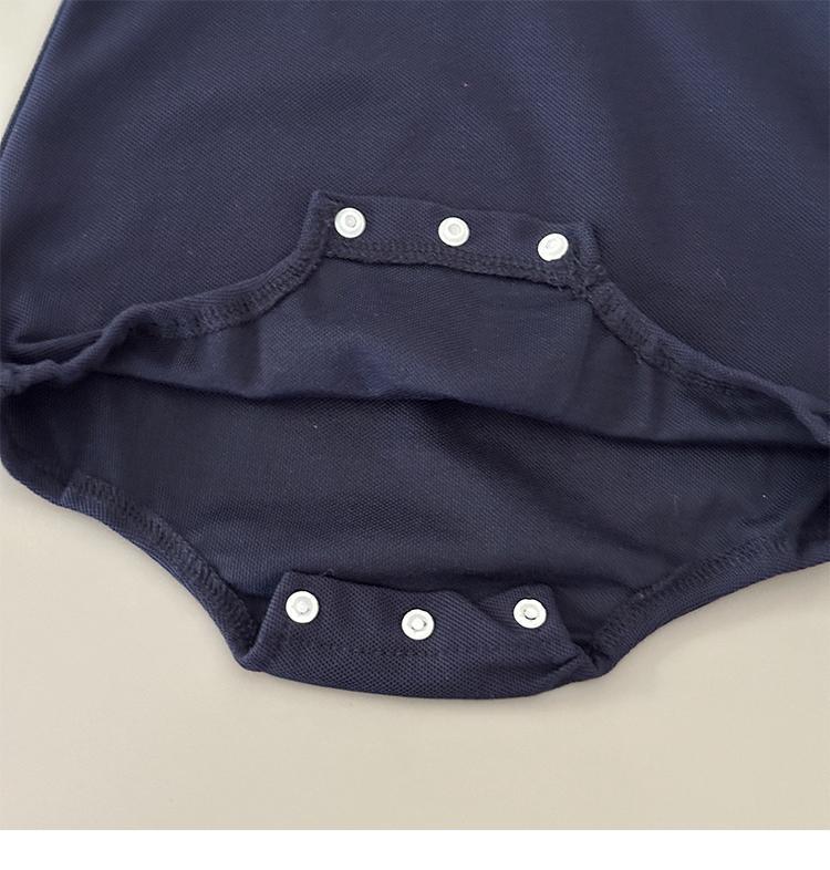 Product Introduction of Jumpsuit Bayi, Gaya Barat Musim Panas, Serba guna, Baju Polo Bayi, Lengan Pendek, Bahan Nipis Kazakhstan, Sesuai untuk Pakaian Musim Panas 8