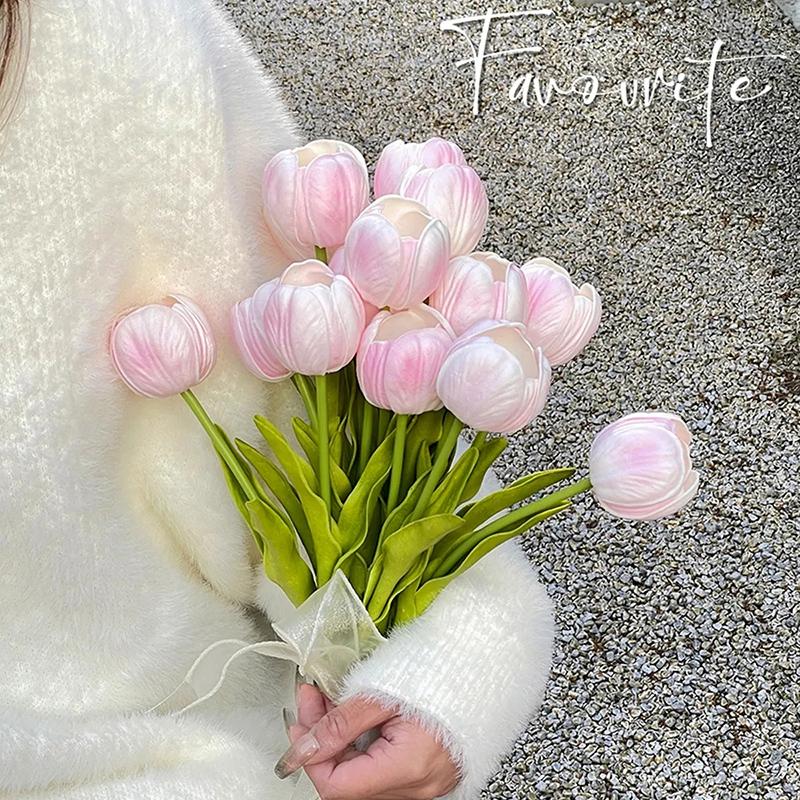 Hoa Giả, Hoa Tulip, Bó Hoa Ngày Của Mẹ, Hoa Đạo Cụ Chụp Ảnh Trang Trí Nội Thất, Hoa Giả, Thích Hợp Làm Quà Tặng Ngày Lễ Tình Nhân