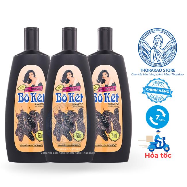 Dầu Gội Đầu Bồ Kết Thorakao 750ml sạch gàu, mượt tóc, đen óng ả - Thorakao Store.